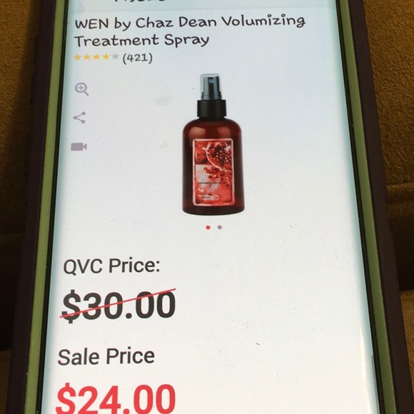 NWT, WEN LAVENDER 6oz VOLUMIZING TREATMENT SPRAY. QVC PICS FOR REFERENCE ONLY. - Picture 6 of 6